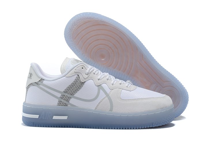 Women's Air Force 1 React White Shoes 003